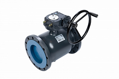 065N0261GR RJIP Premium Кран шаровой FF DN250 PN16 WG (фланцевый, с редуктором, С/П), Ридан